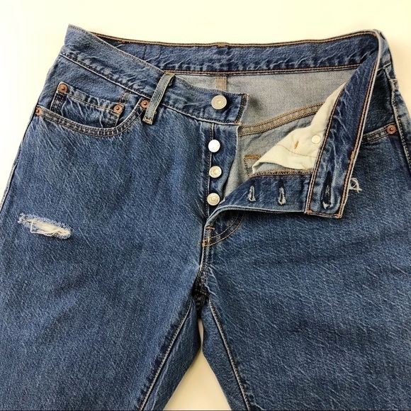 Levi's 501 Tapered & Customized Jeans 28x31"  - Picture 7 of 10